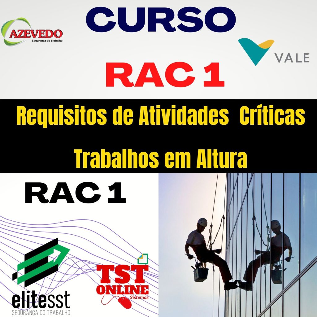 Curso RAC 01 Trabalhos em altura