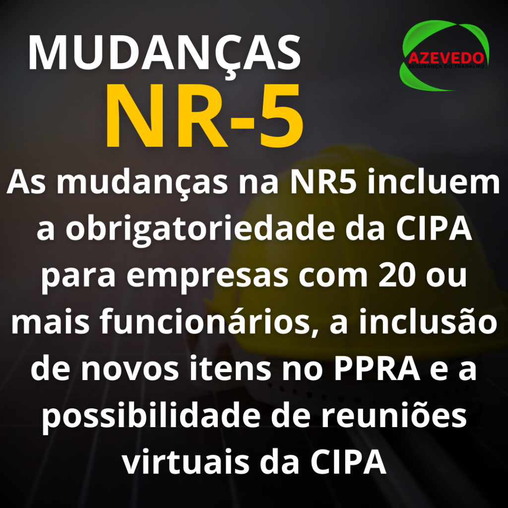 MUDANÇAS NR-5