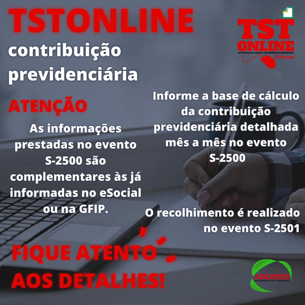 Eventos de Processo Trabalhista no eSocial Contribuição Previdenciária