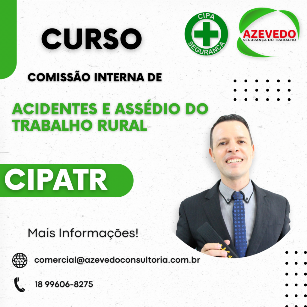 Curso Comissão Interna de ACIDENTES e ASSÉDIO do TRABALHO RURAL
