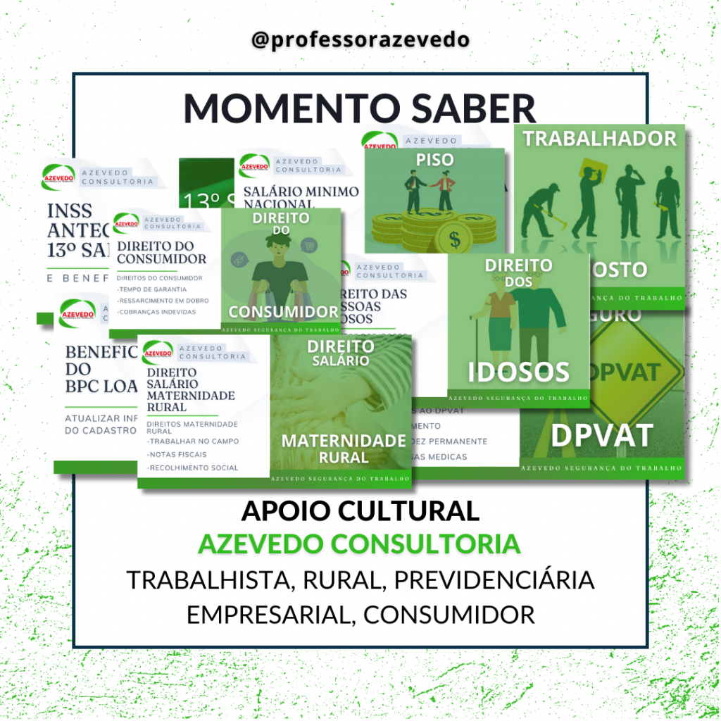 Acompanhe Momento Saber Direito Apoio Azevedo Cultural