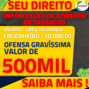 VALOR INDENIZAÇÃO ENGENHEIRO