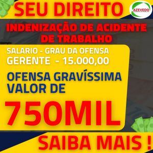 VALOR INDENIZAÇÃO GERENTE