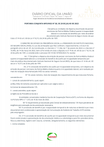DIÁRIO OFICIAL DA UNIÃO INSS